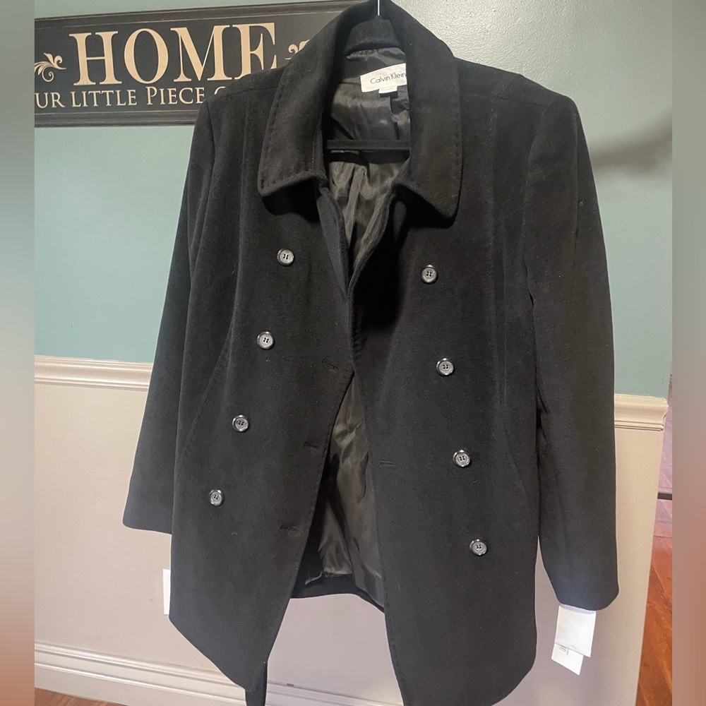 Women’s angora wool coat with belt